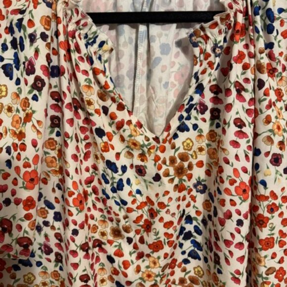❤️SPRING/SUMMER FLORAL PRINT TOP   PLUS SIZE: 4X - Picture 4 of 5